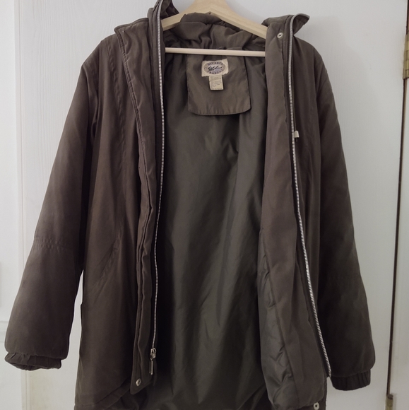 GENUINE FUR hooded oversized winter coat - Picture 3 of 3